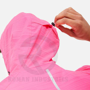 Conjunto de ropa y chaqueta cortos personalizados para hombre, conjunto de chándal cortavientos de poliéster con cremallera de dos piezas - Product Image 4