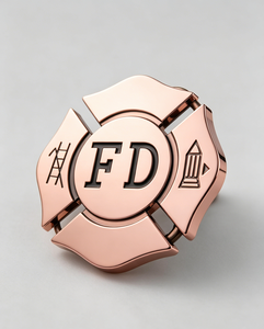 Boucle de ceinture personnalisée pour les pompiers, croix maltaise, laiton antique plaqué, boucle de ceinture pour pompier en métal - Product Image 6