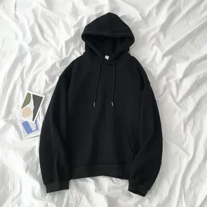 Sweat-shirt polaire uni en coton vierge de haute qualité, coupe régulière, grande taille, le plus vendu, écologique, séchage rapide, personnalisable pour homme - Product Image 5