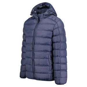 Veste matelassée matelassée à fermeture éclair à capuche réglable classique pour hommes vêtements d'extérieur chauds isolés légers à la mode veste spéciale d'hiver - Product Image 3