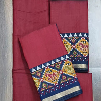 Sari de Seda con Estampado Digital, Teñido Natural, Diseño de Alta Calidad para Mujer, Tela Suave, Tradicional, de Verano, Secado Rápido, Sin Arrugas