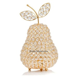 Most Demanding Pear Shape Designer <b>Crystal</b> Beaded <b>Candle</b> Holder Hot Selling Wedding Decoration And Table Centerpiece From India - Product Image 1