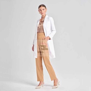 Bata de laboratorio de algodón tejida cómoda y duradera hecha a medida al por mayor para uniformes de hospital - Product Image 6