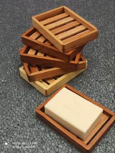 Jabonera de Bambú de Estilo Minimalista de Alta Demanda para Lavabo de Baño, Acabado Liso, Ecológica y Antideslizante - Product Image 3