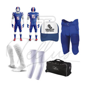 High Quality Printed Sports Wear Custom Raiders American <b>Football</b> Uniform Kit Short 100% Polyester Quick Dry Plus <b>Size</b> for Team - Product Image 5