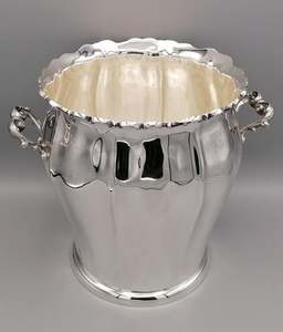Fancy Shiny Polish Custom Round Wine Bucket with Brass Handle Modern Champagne Bucket Wine Bucket Fancy Champagne <b>Tub</b> Modern <b>Tub</b> - Product Image 4