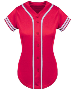 Premium Quality Women's Baseball & Softball Jersey Unique Design Button <b>Down</b> Jersey Breathable Wholesale 2026 - Product Image 1