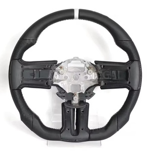 Volante de Coche de Fibra de Carbono y Cuero para <span class=keywords><strong>Mustang</strong></span> 2010-2014 V6/<span class=keywords><strong>EcoBoost</strong></span>/GT/Shelby, Volante de Fibra de Carbono Hidro - Product Image 6