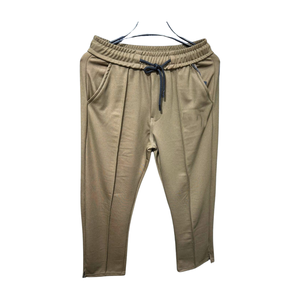 กางเกงผ้าไมโครไฟเบอร์สำหรับผู้ชายกางเกงแบบถักผ้าโพลีเอสเตอร์100% สไตล์สตรีทเอวหน้าแบนปรับแต่งได้หลากหลายขนาด - Product Image 1