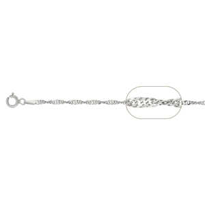 Chaîne en argent de haute qualité fabriquée en Italie pour bijoux unisexes, colliers en argent 925, fabrication de bijoux SI040 - Product Image 1