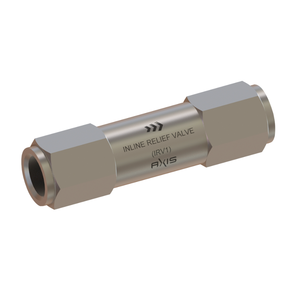 Vanne de sécurité en ligne Axis IRV1 SS316 10 bars pour systèmes de gaz de manipulation d'échantillons en instrumentation 1/4 pouce NPT-F - Product Image 1