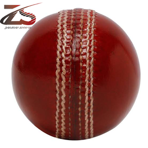 Venta al por mayor de alta calidad de cuero rojo Cricket Match Ball Premium Quality Cricket Balls - Product Image 1