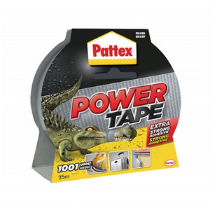 PATTEX Silver-Grey Power-Tape 25 m Length 50 mm Width Fabric Office Adhesive Tape Roll - Product Image 3