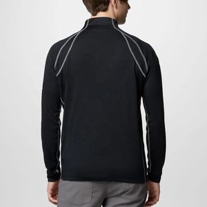 Vente en gros de tissu de marque de qualité 160g, coupe ajustée, couleur unie, pull à fermeture éclair quart de golf, logo personnalisé, 100% polyester respirant pour hommes - Product Image 6