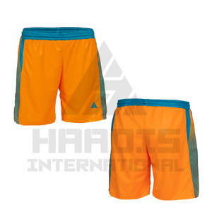 กางเกงขาสั้นกีฬาการฝึกอบรมแบบกําหนดเองขายส่งโลโก้ระเหิดพิมพ์ตาข่ายกางเกงขาสั้นบาสเกตบอลผลิตในปากีสถาน - Product Image 3