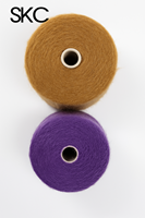OEM ODM 9/1NM 100% Polyester Core Spun Yarn Eco-Friendly Dyed High Tenacity Weaving Long Hair Fluffy Alpaca Feeling OE Technics