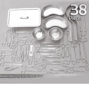 Ensemble d'instruments d'appendicectomie à écarteur manuel standard de sécurité MOL en bois et acier inoxydable Base d'instruments chirurgicaux - Product Image 5