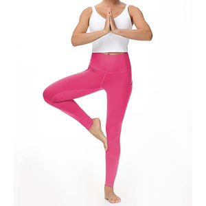 Pantalones de yoga con gráfico de logotipo personalizado transpirable de alta calidad para mujer Leggings deportivos para ejercicio de levantamiento de cadera-Nueva llegada - Product Image 2