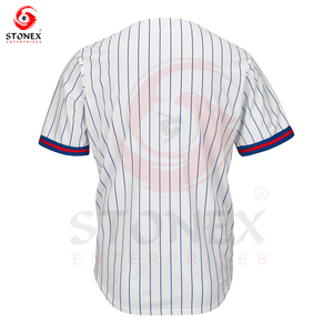 Camisetas de Béisbol Sublimadas Personalizadas de Alta Calidad para Hombre, Unisex, Bordadas, Transpirables, de Secado Rápido, Cuello en V, Tallas Grandes - Product Image 4