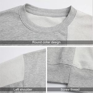 Sweat-shirt décontracté d'hiver pour homme, à manches longues, en polaire légère, col rond, impression numérique, polyester/coton - Product Image 4