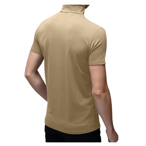 Nueva colección elegante color sólido manga corta cuello redondo 100% algodón camiseta de un solo jersey de precio de fábrica de Bangladesh - Product Image 2