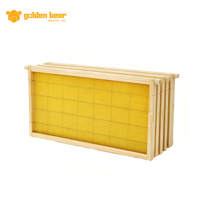Marcos de Madera para Colmenas Langstroth con Lámina de Cera Amarilla Previamente Encuadernada, Equipo de Apicultura - Product Image 1