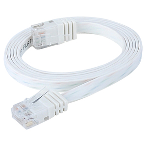 Cavo patch Cat.6 RJ45 Cavo LAN piatto slim UTP bianco 15 m - Product Image 1