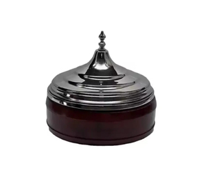 Vibrant Colored Wood Dinnerware Casseroles Stainless Steel Food Warmer and Handcrafted Hotpot Cookware Set for Elegant Serving - Product Image 1