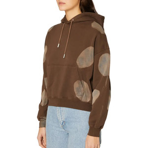 Sweat à capuche d'hiver pour femme JAZO INDUSTRIES, design minimaliste, doublure intérieure douce, logo imprimé sur le devant, polyester et coton durables - Product Image 3