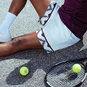 Short athlétique léger à séchage rapide pour hommes 5/7 pouces Gym Tennis Workouts Satin Fabric Solid Pattern Runners Active Sports Shorts - Product Image 1