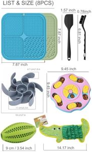 Bulk <b>Silicone</b> Licking Pad for Pets BPA Free Non Slip Feeding Dish Easy Clean Stress Relief <b>Mat</b> for Dogs and Cats - Product Image 2