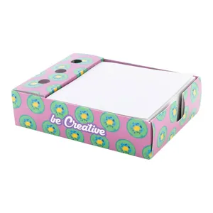 Dispenser di Blocchetti Memo Sostenibili Nolty con Volantini per Uso Promozionale - Product Image 1