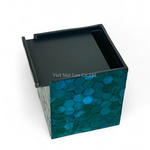 Caja de Pañuelos de Lujo Clásica Hecha a Mano con Incrustaciones de Nácar, Portapañuelos Decorativo de Vietnam - Product Image 4
