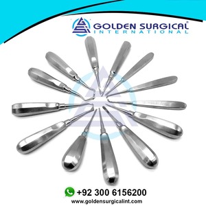 Ensemble d'élevateurs dentaires, forceps d'extraction dentaire en acier inoxydable, éleveur de racine incurvé - Product Image 6