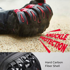 ถุงมือหนังสำหรับแข่งรถโกคาร์ทถุงมือหนังเสริมสัมผัสอัจฉริยะดีไซน์แบบเต็มนิ้วถุงมือมอเตอร์ไซด์ใช้ได้ทั้งชายและหญิง - Product Image 4