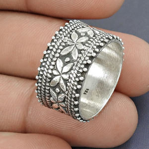 Luxury Design Hand Crafted <b>Rings</b> Vintage Style Bohemian Design Statement Jewelry for Women's 925 Silver Engagement <b>Rings</b> OEM ODM - Product Image 2