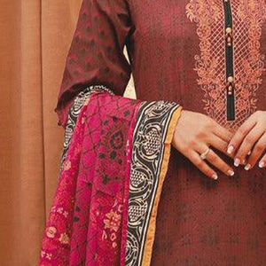 Nueva llegada señoras Shalwar Kameez ropa de invierno tela de seda de calidad traje de 3 piezas Venta caliente sin coser y cosido para fiestas - Product Image 5