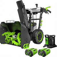 Souffleuse à neige électrique Power-24 pouces, autopropulsée sans fil 2 temps XP, incluant (2) batteries 56 V 10,0 Ah et chargeur double port