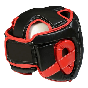 หมวกกันกระแทกสำหรับชกมวย หนังคุณภาพสูง ทนทาน แบบปิดเต็มใบ ปรับขนาดได้ ระบายอากาศได้ดี - Product Image 2