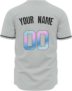 Camiseta de Béisbol 2025 de Secado Rápido y Transpirable con Botones para Hombre, Ropa de Equipo, Colores Personalizados, Logotipo Personalizado, Alta Calidad, Hecho a Medida - Product Image 3