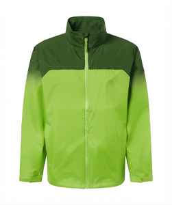 Chaquetas de lluvia para hombre de estilo casual con logotipo personalizado, impermeables, cortavientos, con cierre de cremallera y cuello alto, para unisex. - Product Image 5