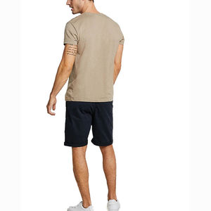 Shorts en jean pour homme, décontractés, noirs, personnalisés, lavés, de haute qualité, longueur genou, 100% coton, taille élastique, respirant - Product Image 4