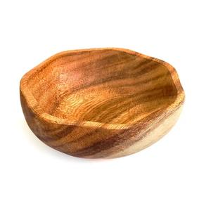 Bol de service rond en bois d'acacia le plus vendu bol en bois jetable fabriqué à la main pour l'utilisation de la table à manger de fruits ou de salades - Product Image 3