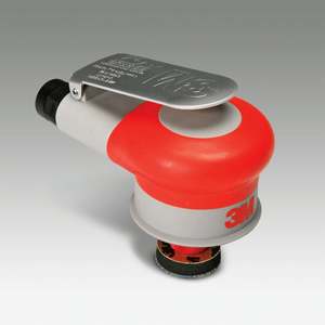 Mini lijadora orbital aleatoria neumática de palma de 1.25 pulgadas (3/16 pulgadas) para reparación de pintura automotriz, herramienta accionada por aire - Product Image 5