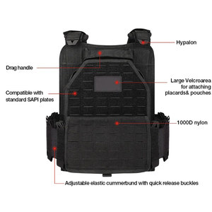 เสื้อกั๊กยุทธวิธีแบบมีกระเป๋าหลายช่องเสื้อกั๊กตาข่ายปรับได้สำหรับการรักษาความปลอดภัยกลางแจ้ง - Product Image 4