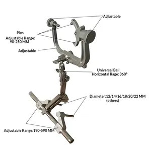 Soporte Quirúrgico para Cabeza, Compatible con Mayfield, de Aleación de Aluminio, para Uso Hospitalario - Product Image 5