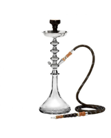 Chicha portable de style moderne, ensemble complet avec base en aluminium, miroir durable, saveurs de charbon traditionnelles personnalisées, populaire FALAH