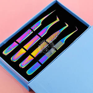 Pinzas Personalizadas para Extensión de Pestañas al por Mayor, con Agarre de Diamante de 45, 75 y 90 Grados, Ligeras, Herramienta Puntiaguda para Aislamiento y Aplicación de Pestañas - Product Image 5