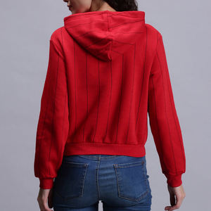 Sweat à capuche surdimensionné pour femme avec logo personnalisé Sweat à capuche confortable en coton de haute qualité à manches longues pour femme - Product Image 2