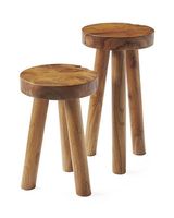 Tabouret en liège naturel pour salon chambre créative chevet petite taille Table ronde bas prix fournisseur en gros de l'Inde
